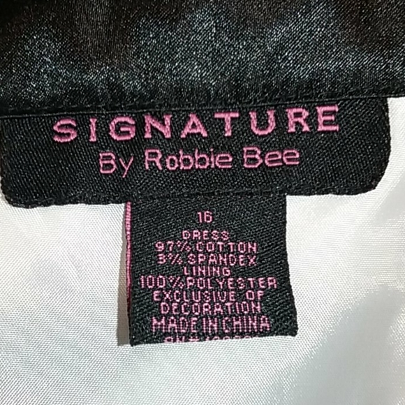 * 4/$25 Signature by Robbie Bee Women's Dress Size 16 - Picture 6 of 8